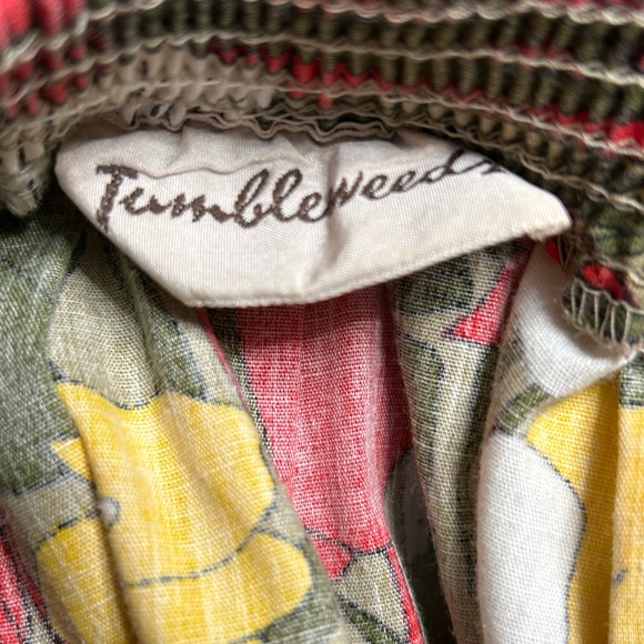 Vintage Tumbleweeds 60s-70s Skirt Foral and Fern Size:Small - Picture 3 of 4